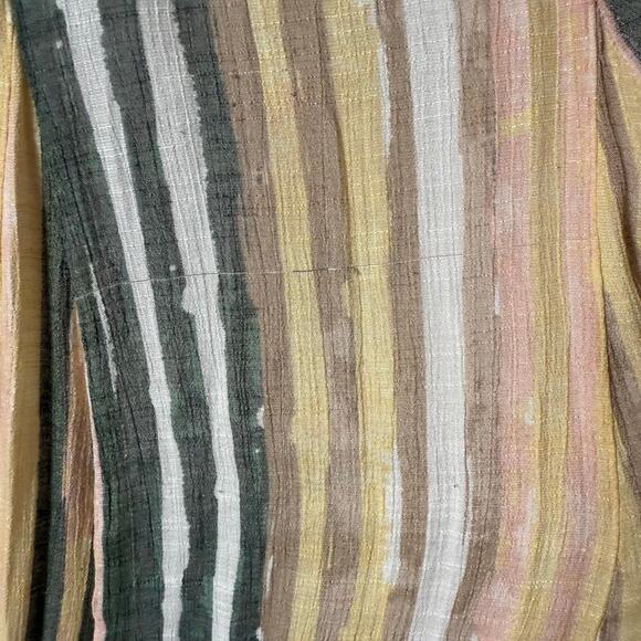 new directions Pastel Yellow, Sage Green Pink Gauze Godet Maxi Skirt XL READ - Picture 6 of 10